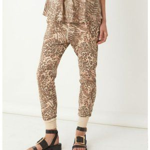 NWOT Spell Ada Knit Trackies Leopard- XL
